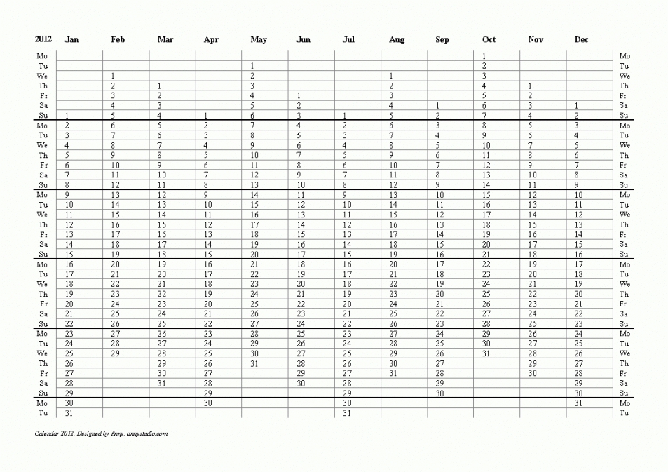 Australian Calendar 2021 Printable