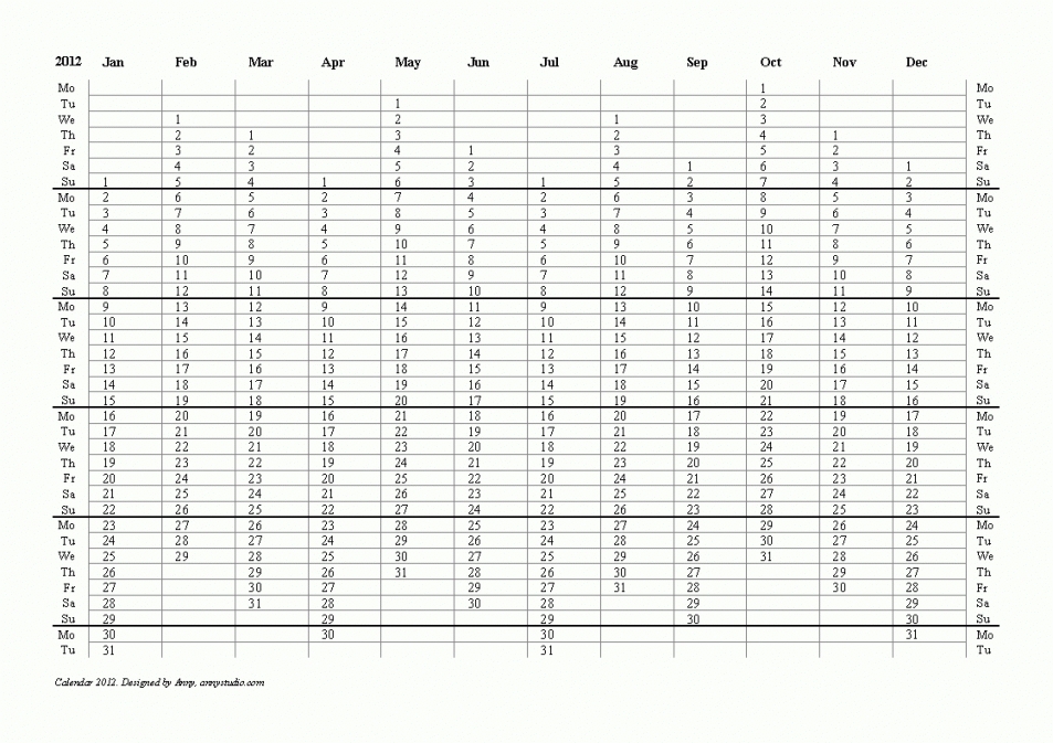 Australian Calendar 2021 Printable