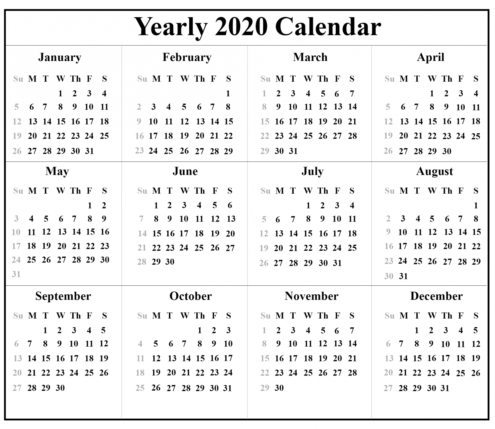 Australian Calendar 2021 Printable