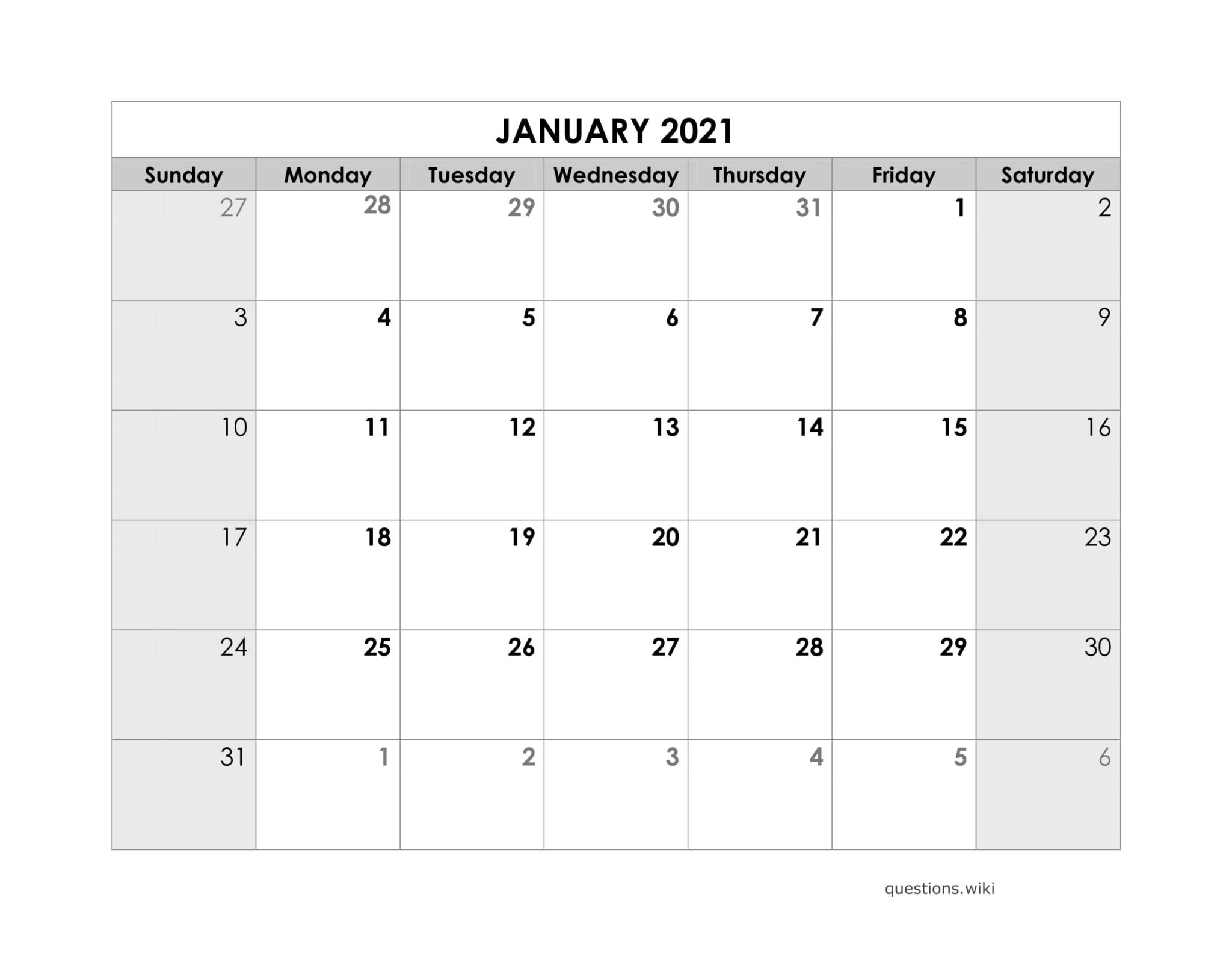 2021 Calendar Kids Printable Free Letter Templates