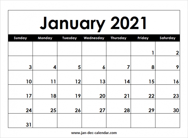 Free Printable Calendar 2021 With Lines | Free Letter ...