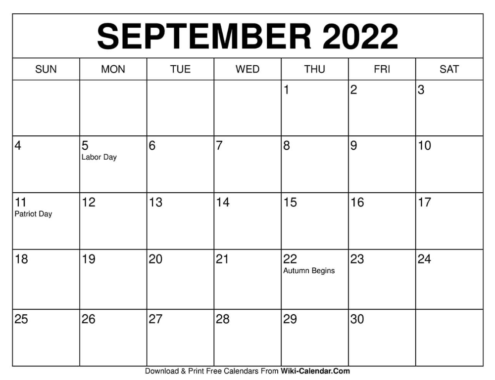 Calendar September 2021 To April 2022 4
