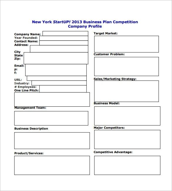 Start-up Business Plan Template