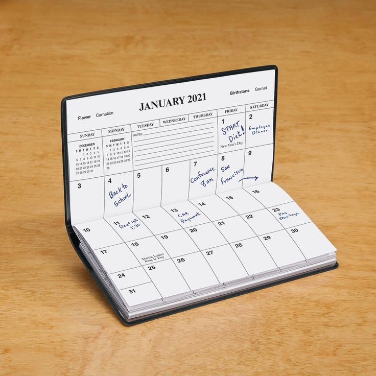 Best Wallet Size Calendars 2021 | Pocket calendar, Personal calendar