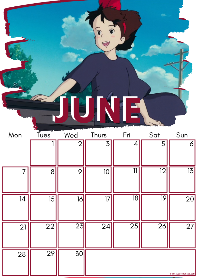 Studio Ghibli Free Downloadable Anime Calendar 2021 – All About Anime