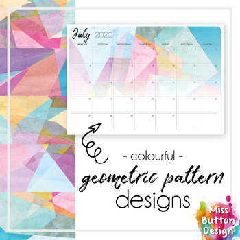 Printable 2019 Calendar - Monthly - Victoria VIC - Succulent Design
