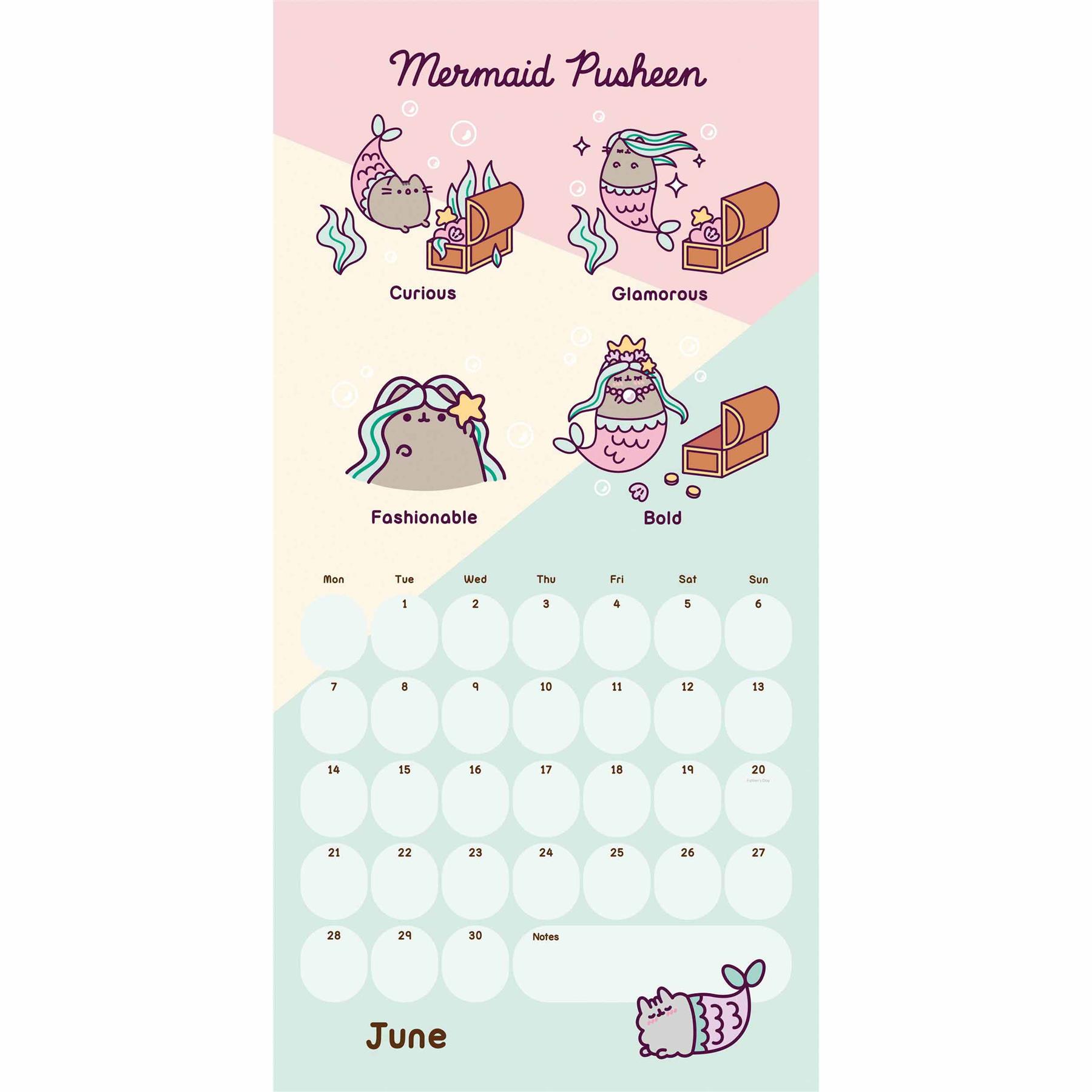 Pusheen 2021 Calendar Official Square Wall Calendar | eBay