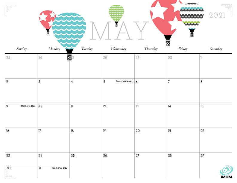 2020 and 2021 Cute Printable Calendars for Moms - iMom in 2020