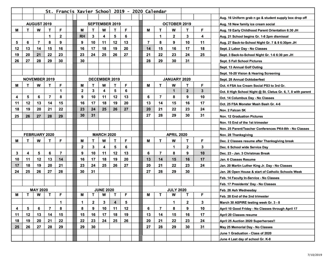 Free Printable Catholic Liturgical Calendar 2021