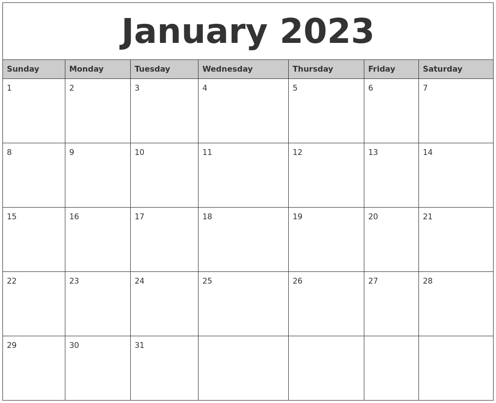 Журнал январь 2023. January 2023. Календарь 2023. Календарь январь 2023. Календарь январь 2023 на английском.