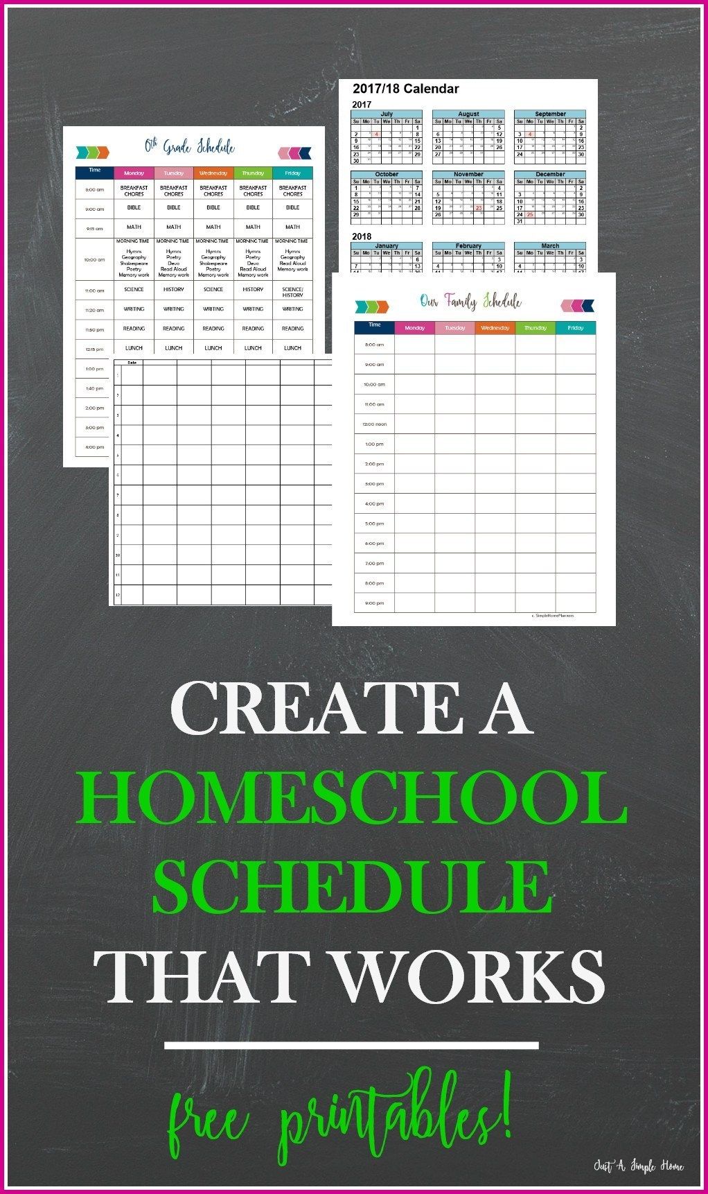 Get a FREE homeschool planner that you can print at home! | Homeschool